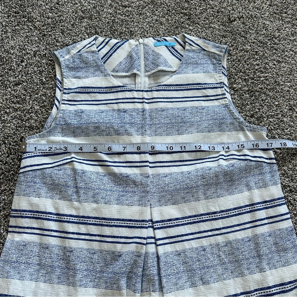 J. McLaughlin Tracy Blue and White Striped Sleeveless Dress Size Small 💙🤍 - Picture 8 of 11